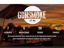 Tablet Screenshot of gunsmokeband.com
